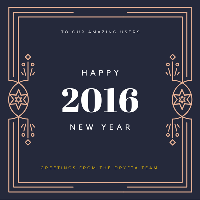 Dryfta wishes Happy New Year 2016