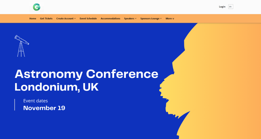 Event Website design