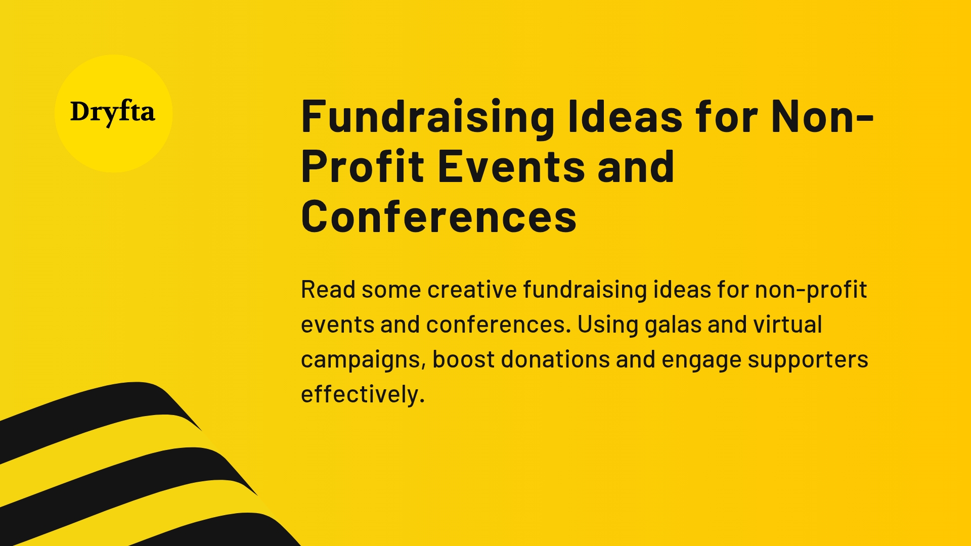 Fundraising Ideas for Non-Profit Events and Conferences
