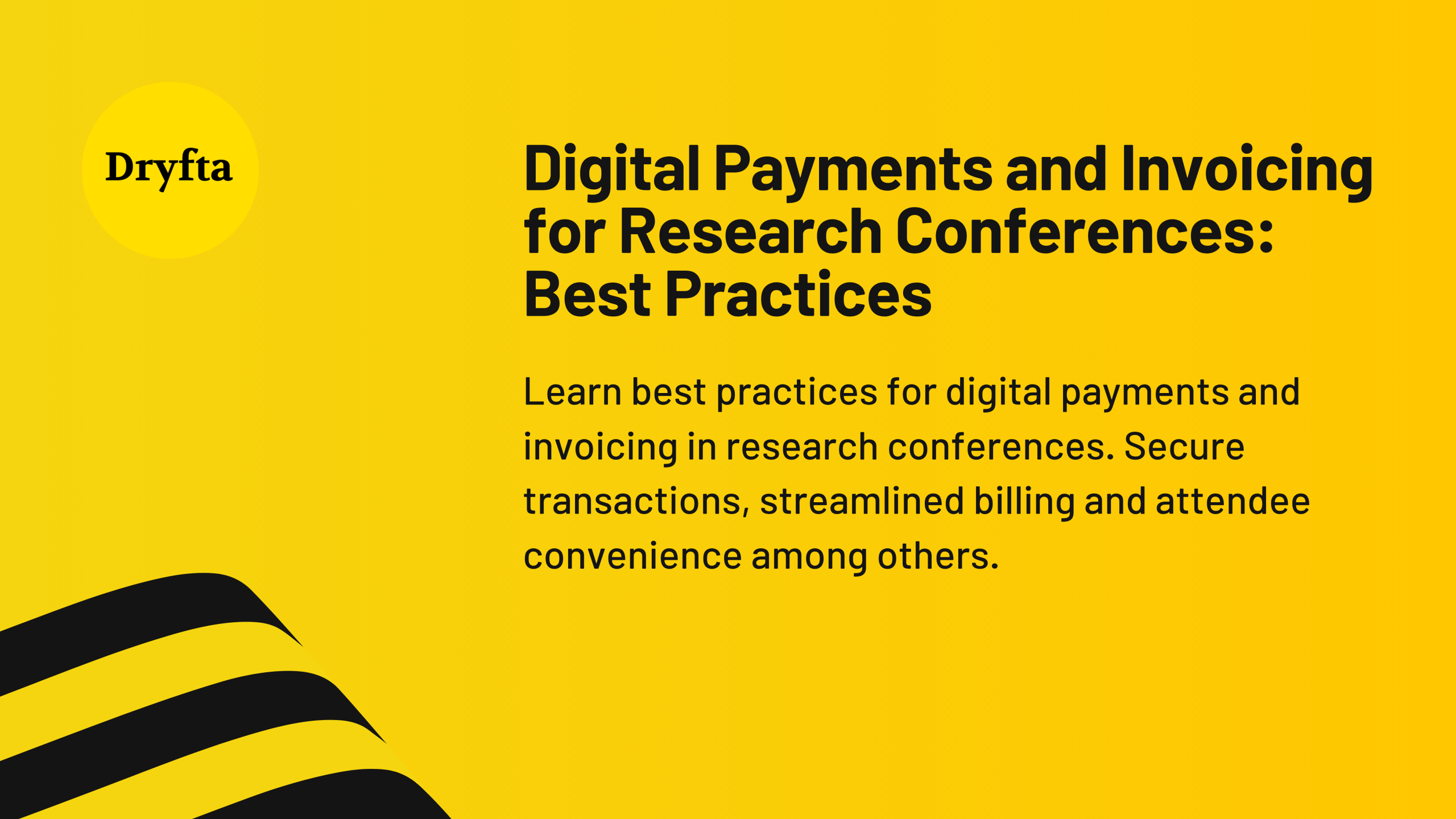 Digital Payments and Invoicing for Research Conferences: Best Practices
