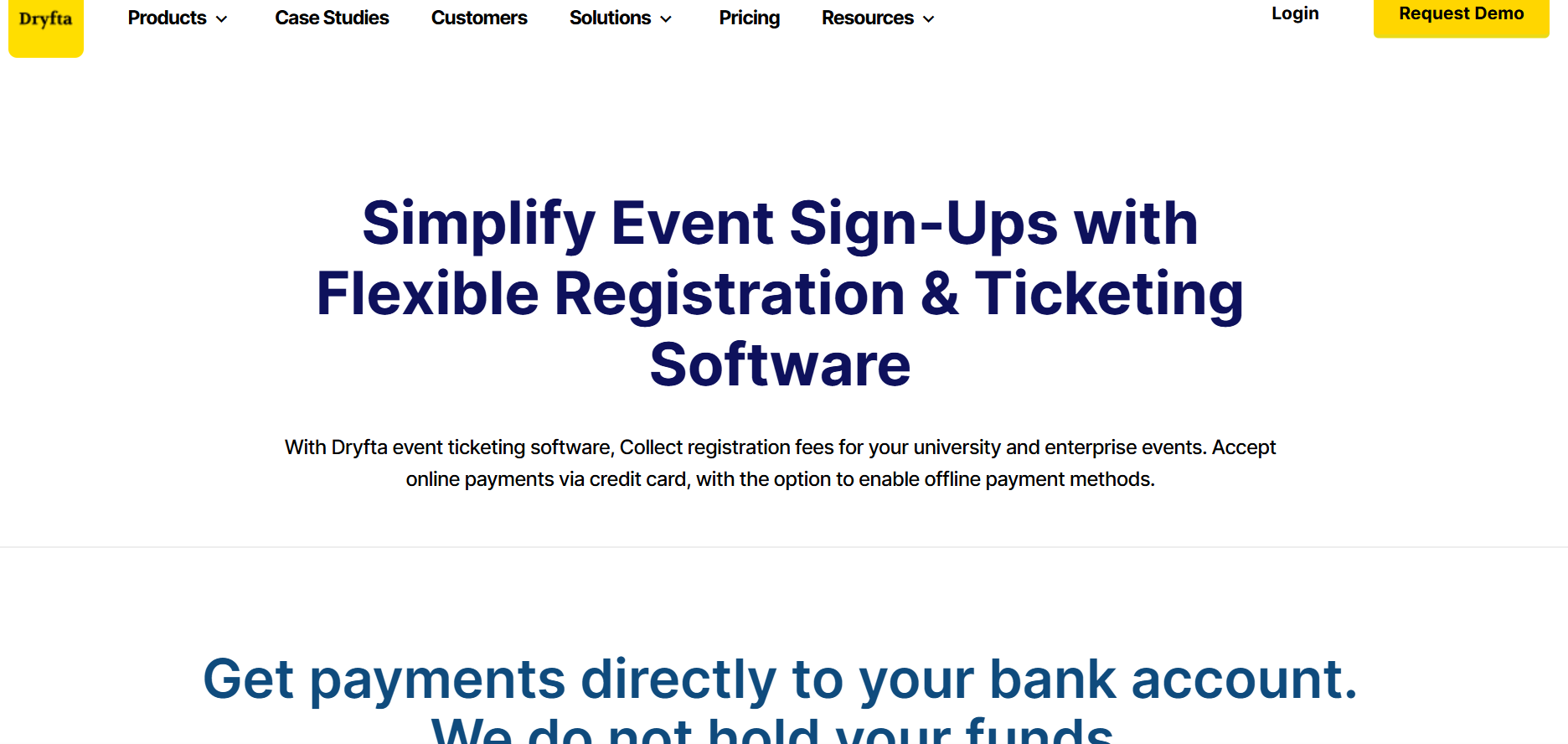 Dryfta Registration & Ticketing Tool