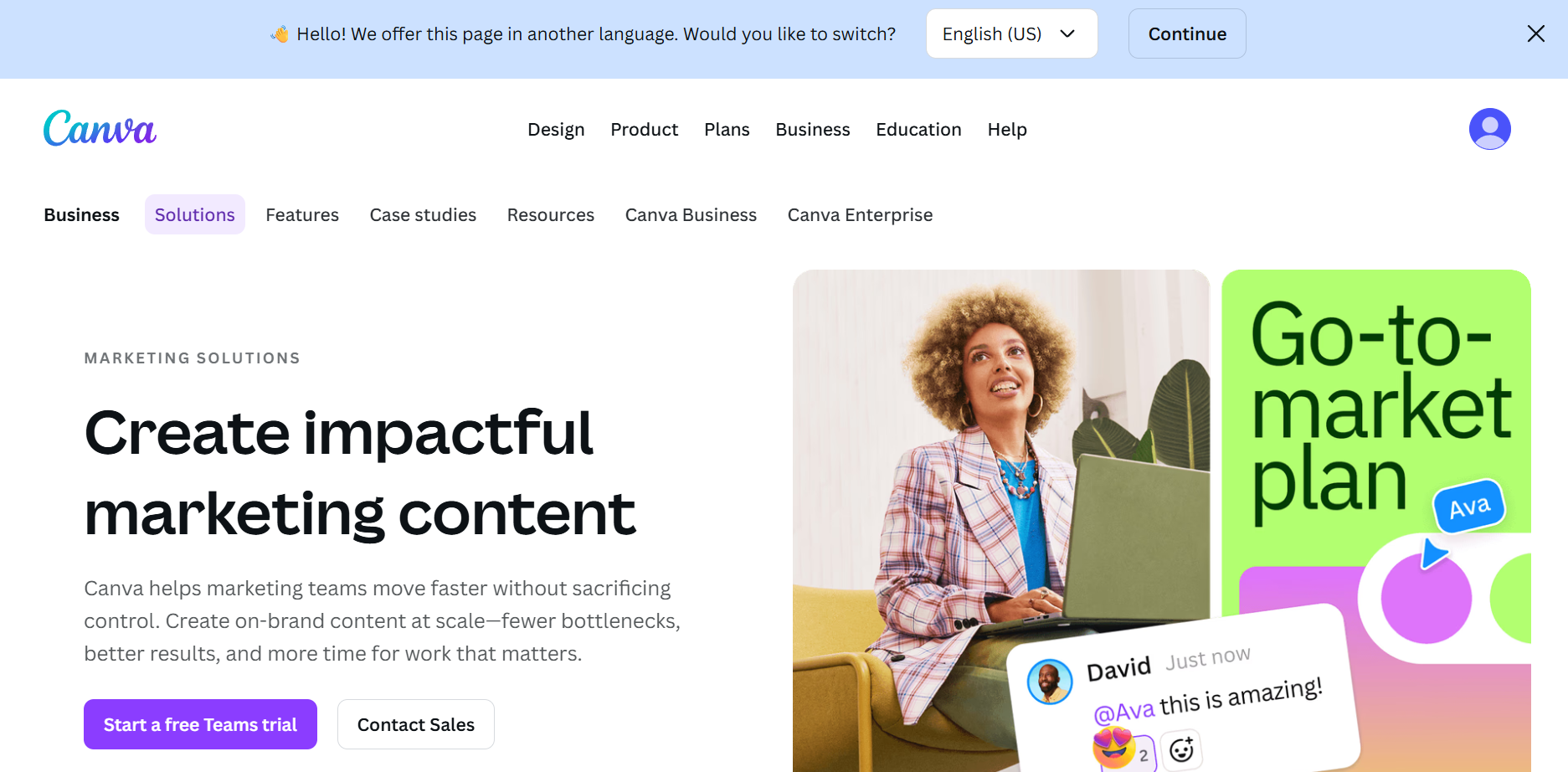 Canva Design Tool for Marketing Materials