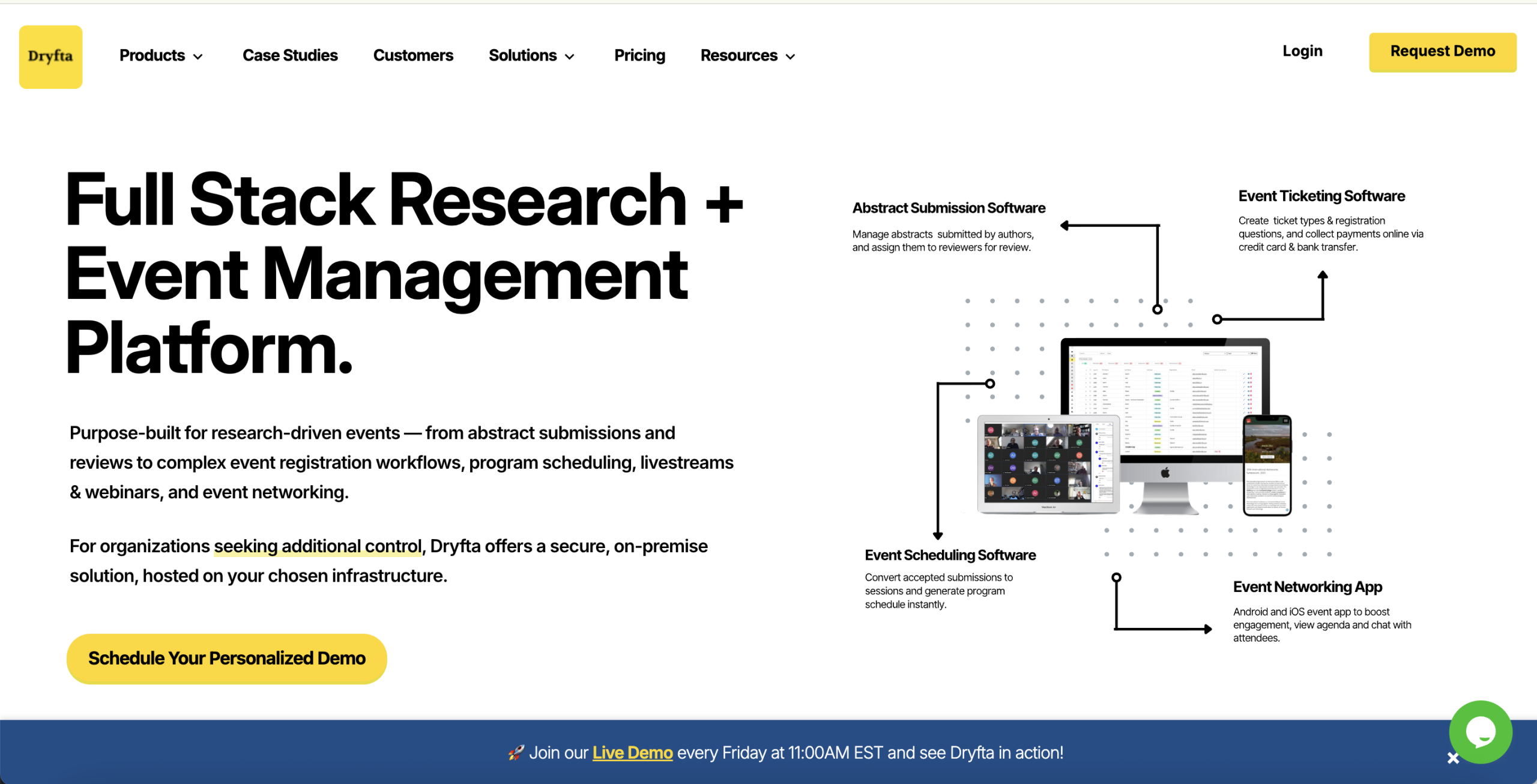 Full Stack Research + Event Management Platform.