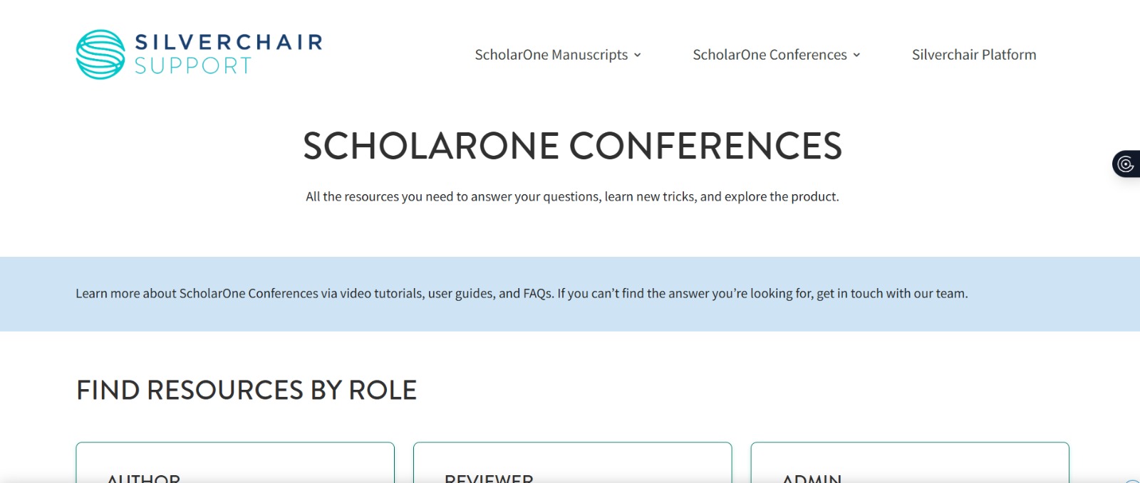 ScholarOne Abstract by Silverchair Support