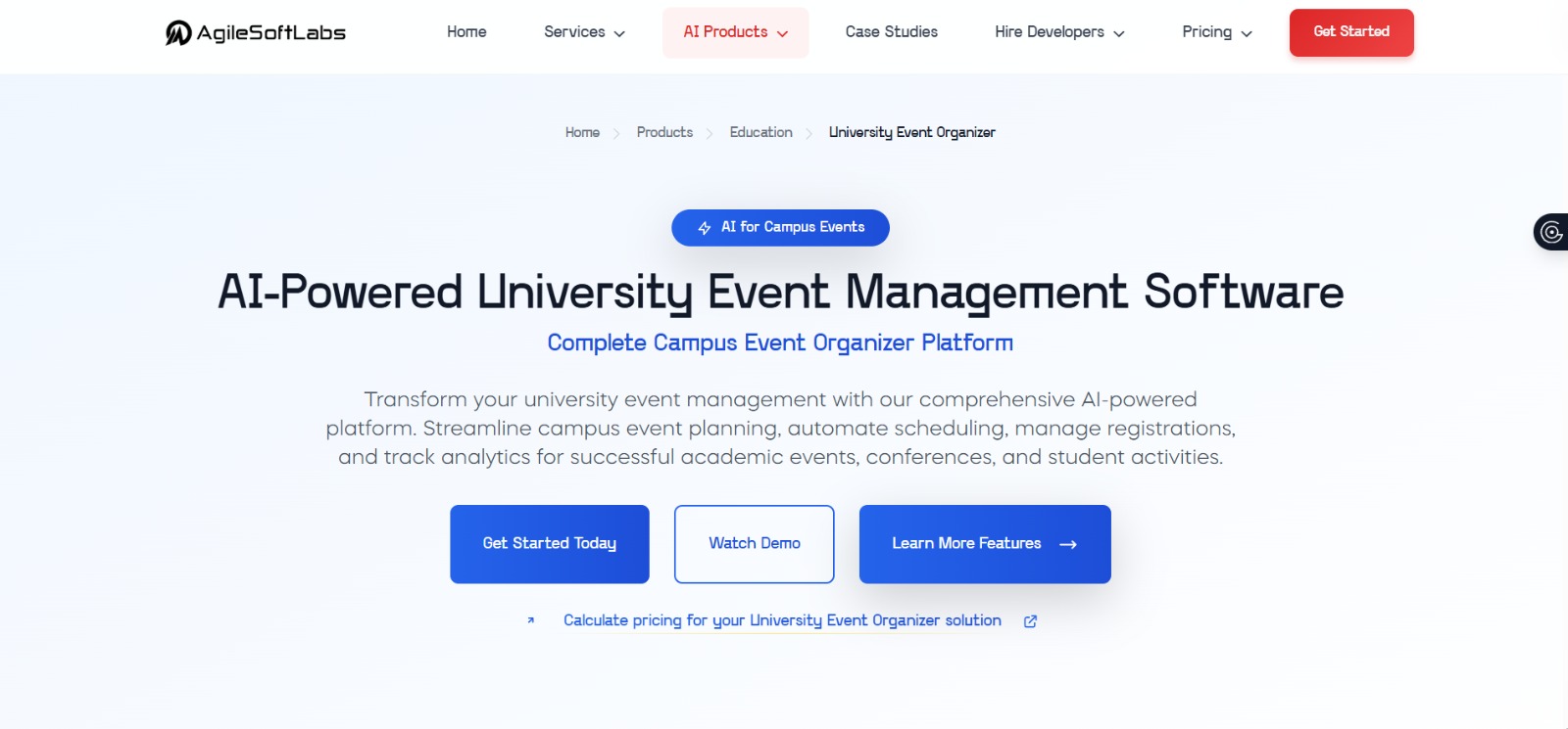 University Event Organizer by AgileSoftLabs