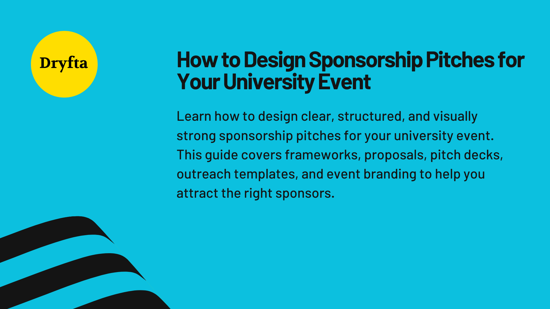 How to Design Sponsorship Pitches for Your University Event