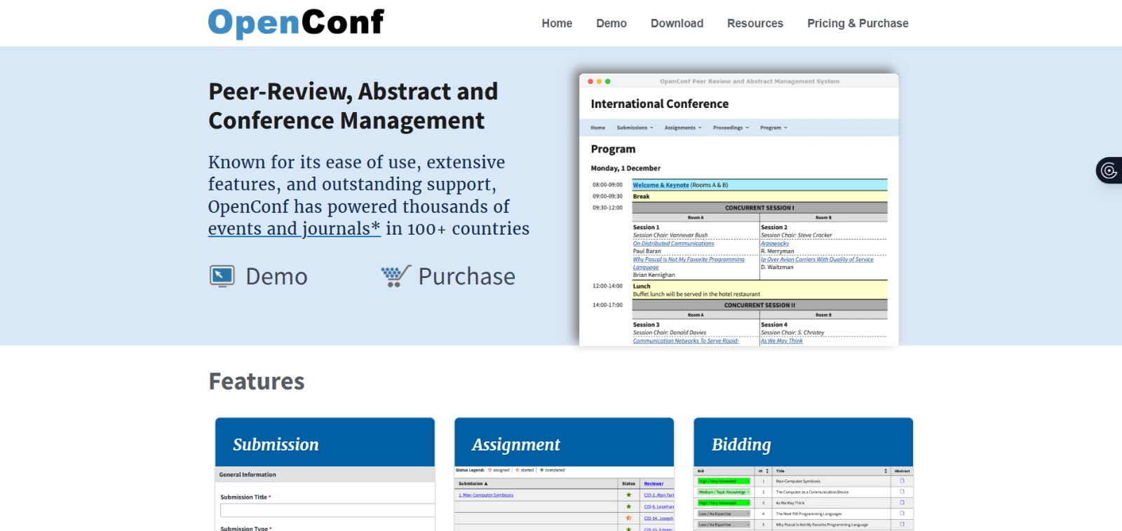  OpenConf: A Robust and Customizable Platform for Academic Peer Review