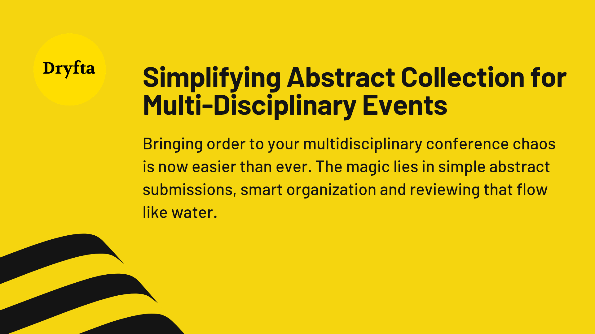 Simplifying Abstract Collection for Multi-Disciplinary Events