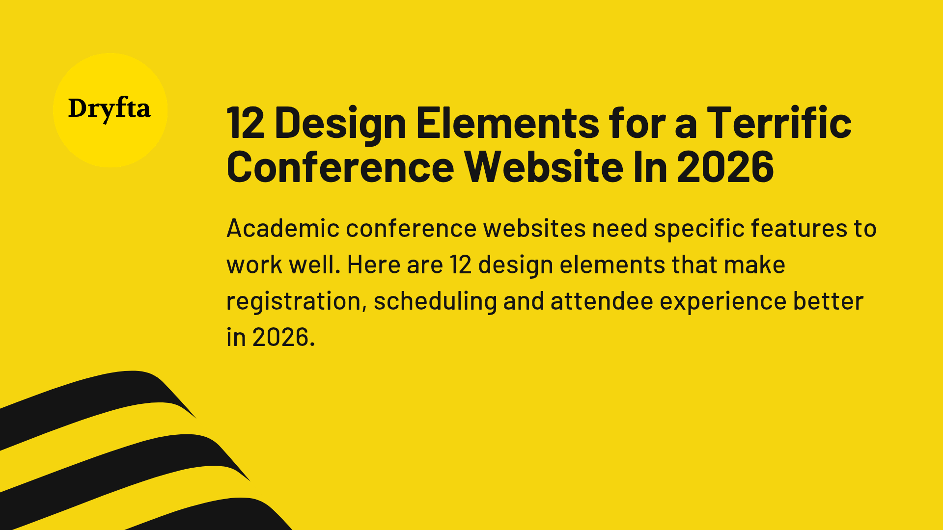 12 Design Elements for a Terrific Conference Website In 2026