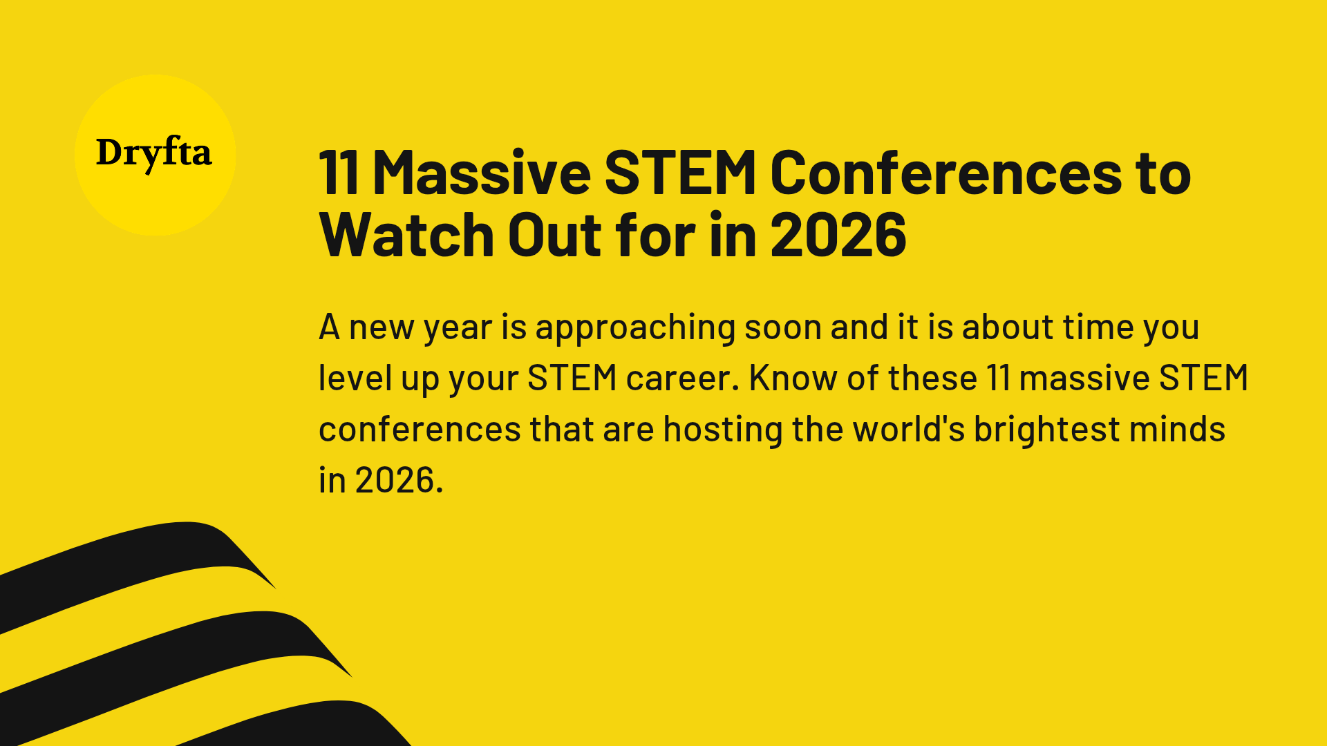 11 Massive STEM Conferences to Watch Out for in 2026
