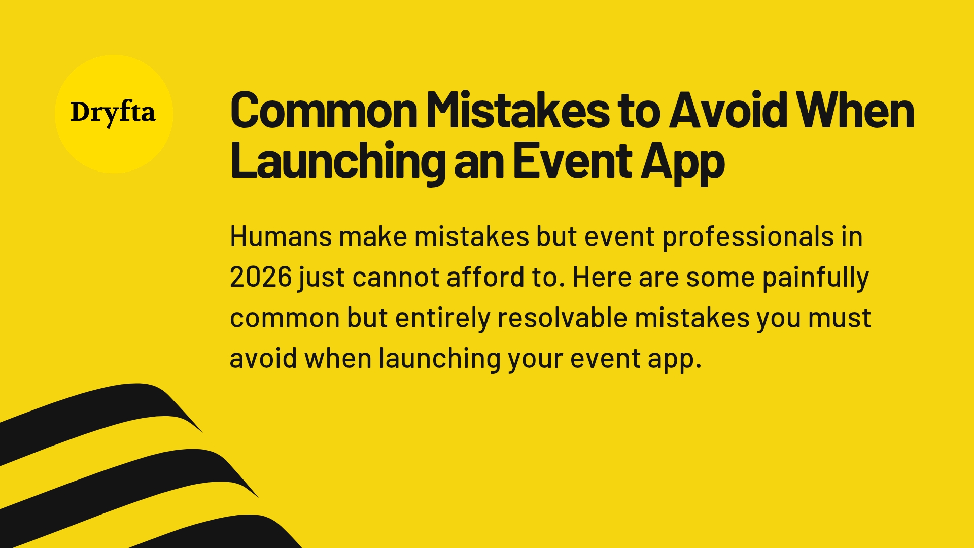 Common Mistakes to Avoid When Launching an Event App