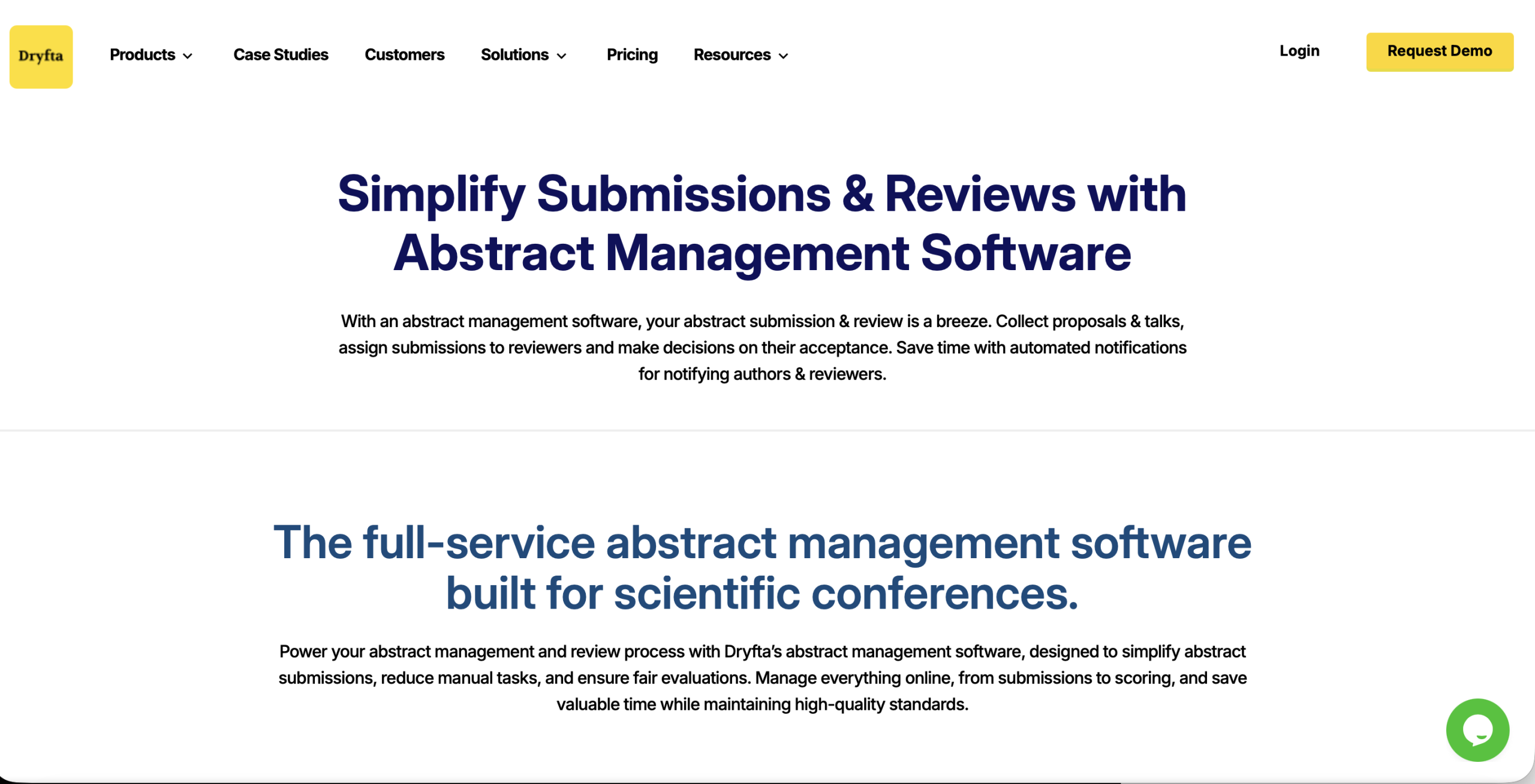 Dryfta's Abstact Submission Tool