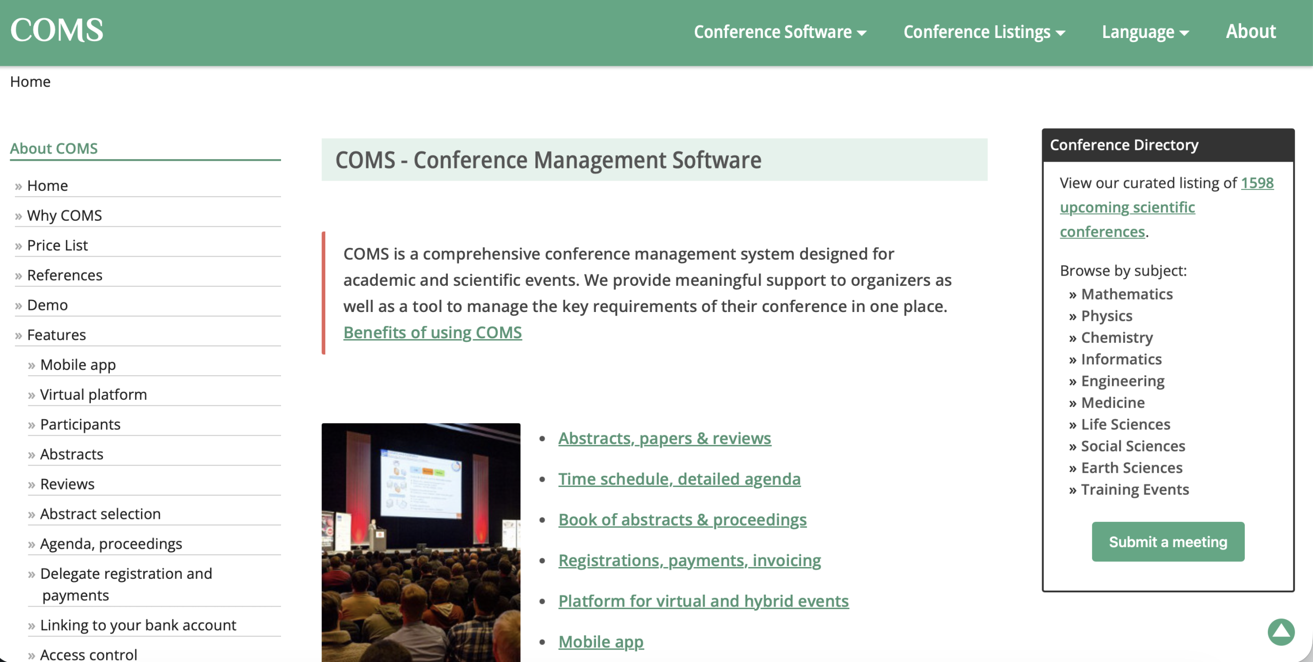 COMS (Conference Management Software)