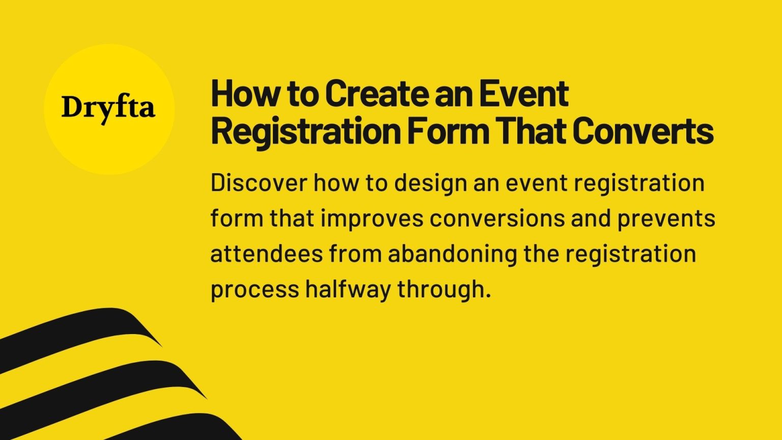 How to Create an Event Registration Form That Converts