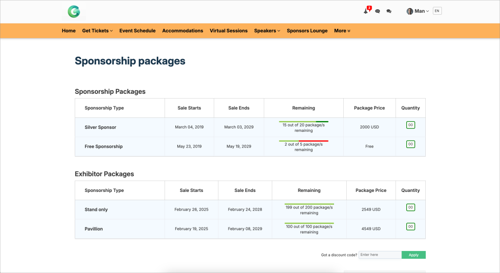 Exhibitor management software