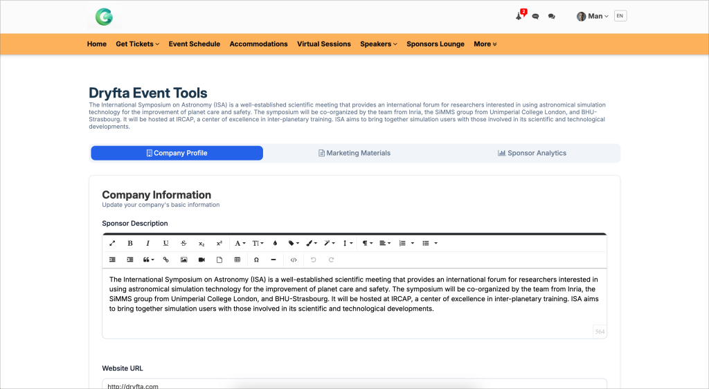 Exhibitor management software