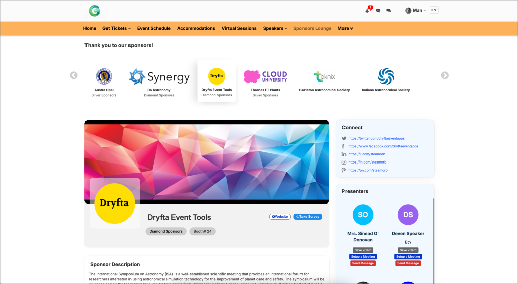 Exhibitor management software