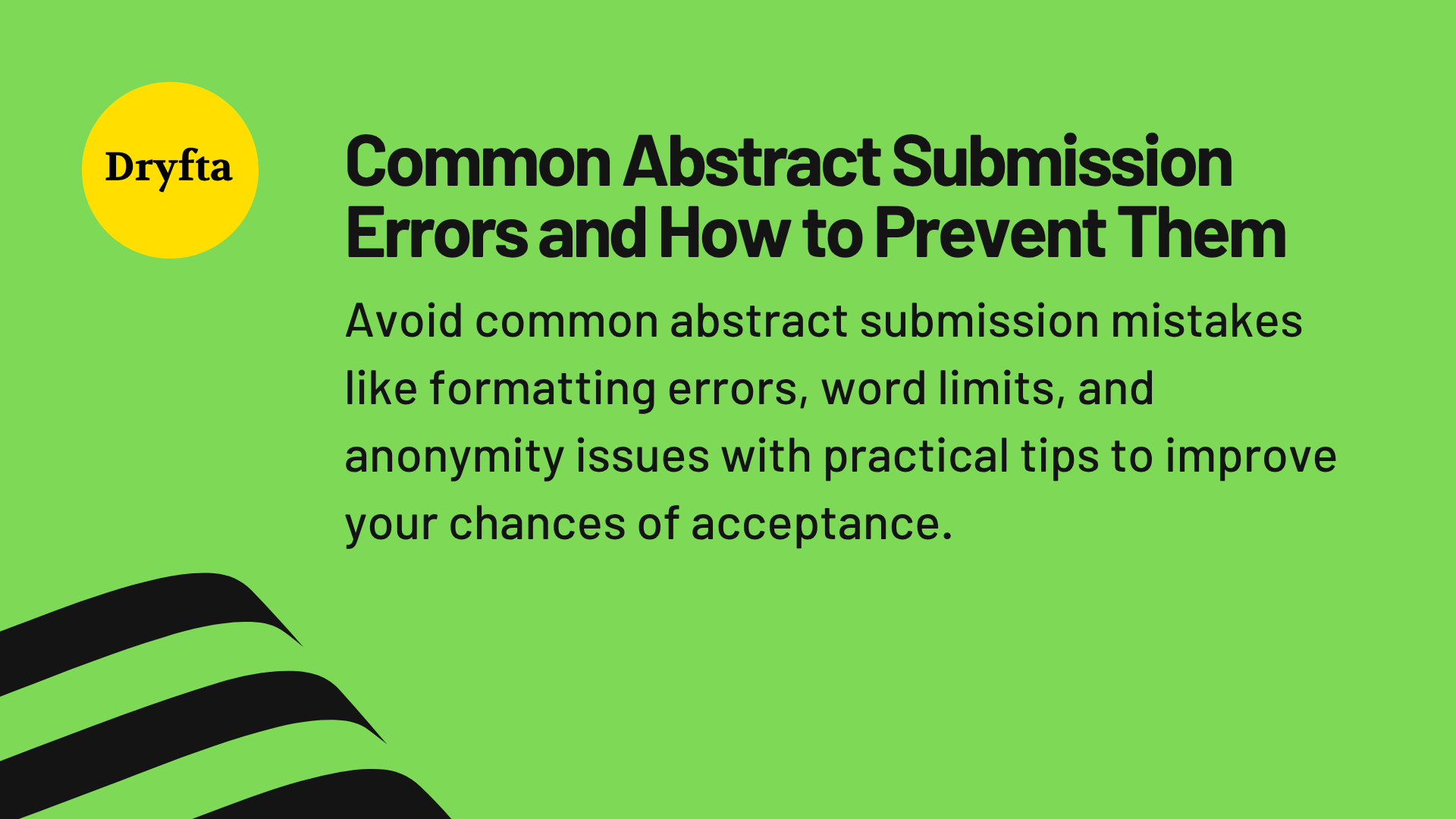 Common Abstract Submission Errors and How to Prevent Them