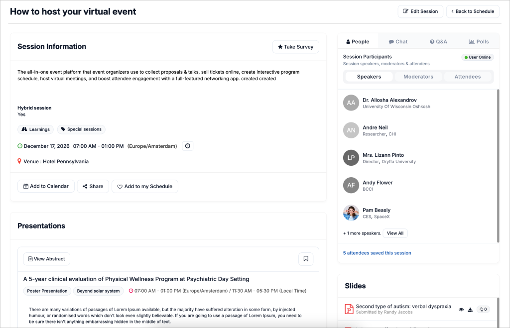 event membership software