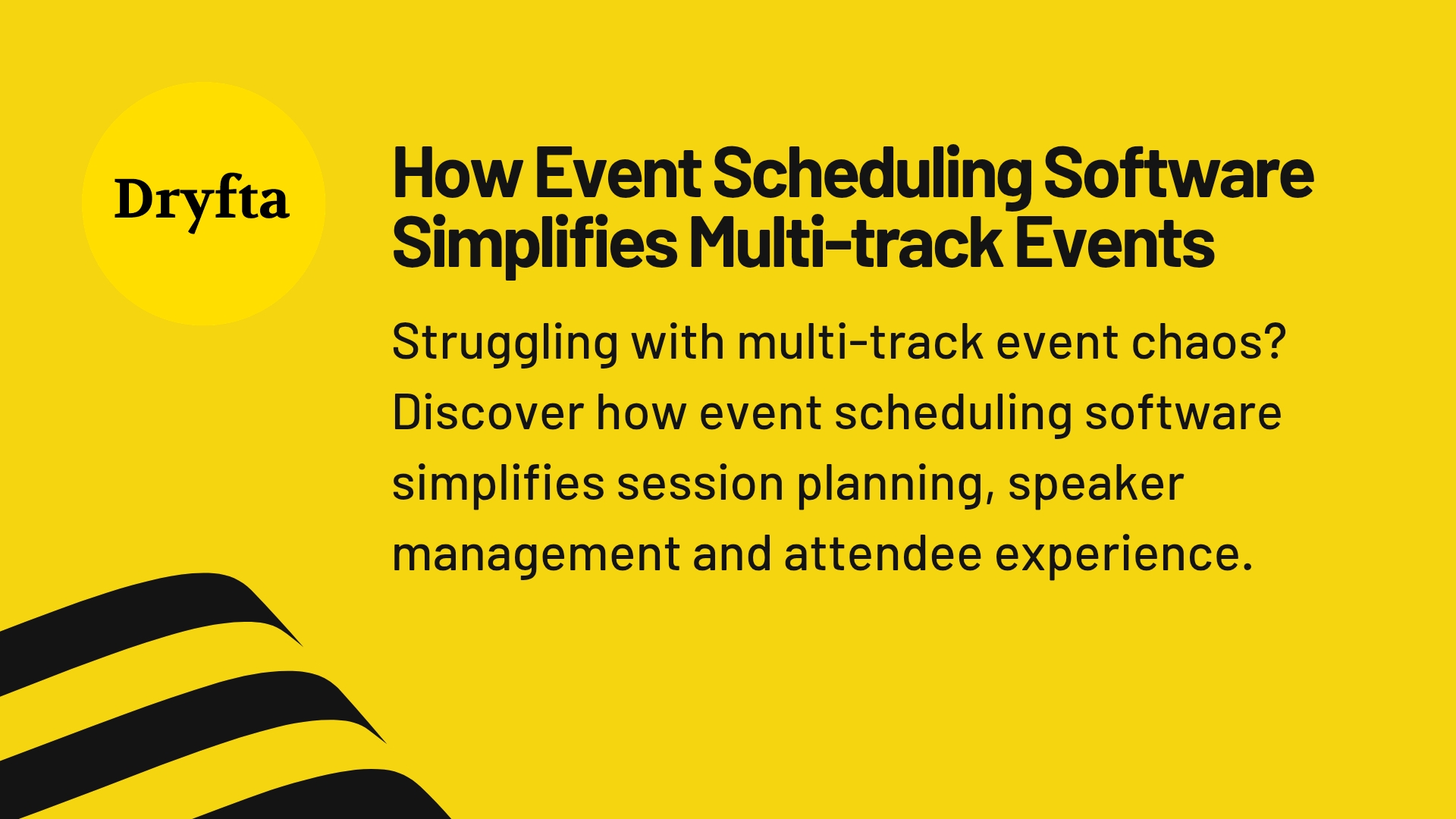 How Event Scheduling Software Simplifies Multi-track Events