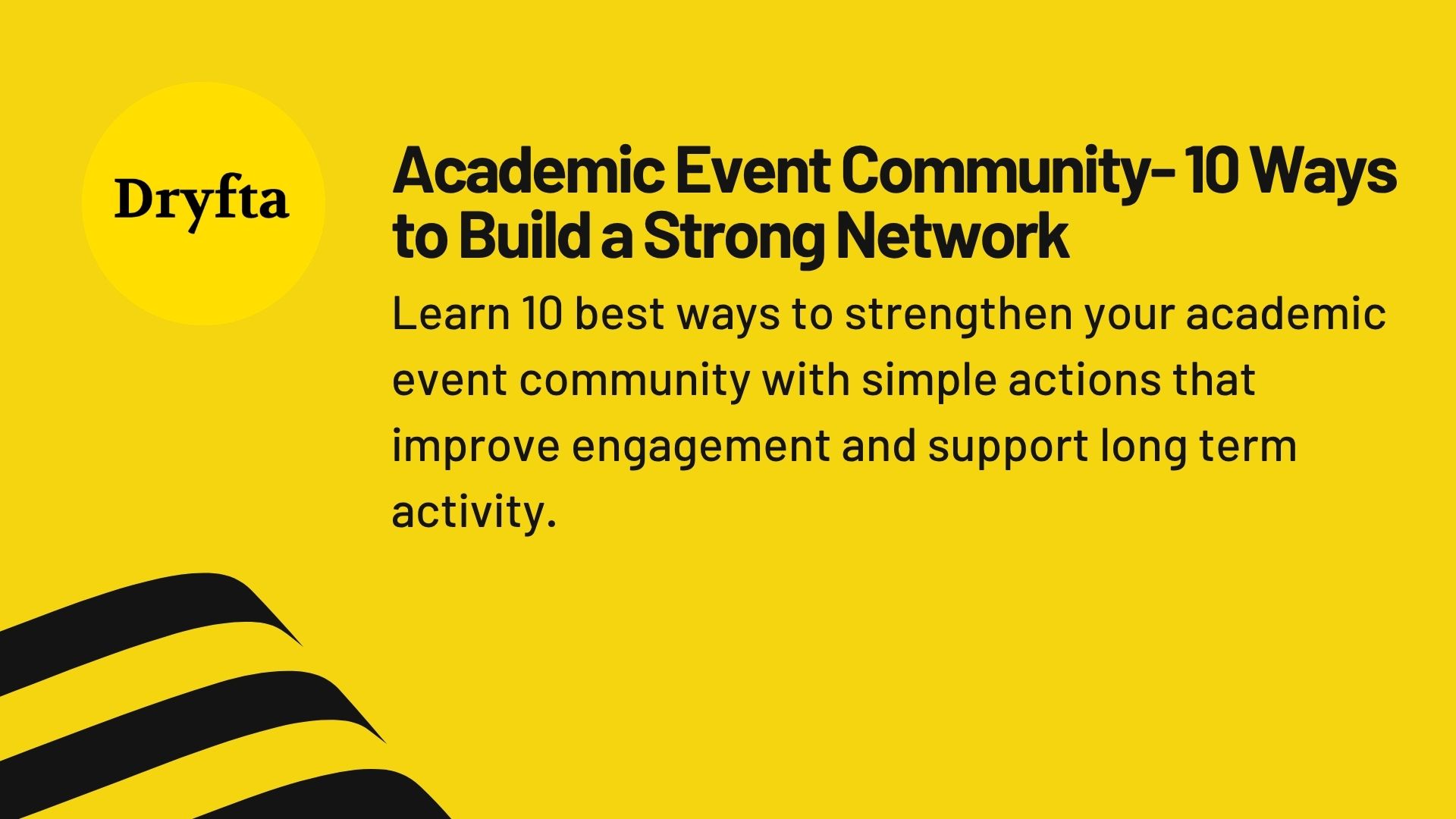 Academic Event Community- 10 Ways to Build a Strong Network 