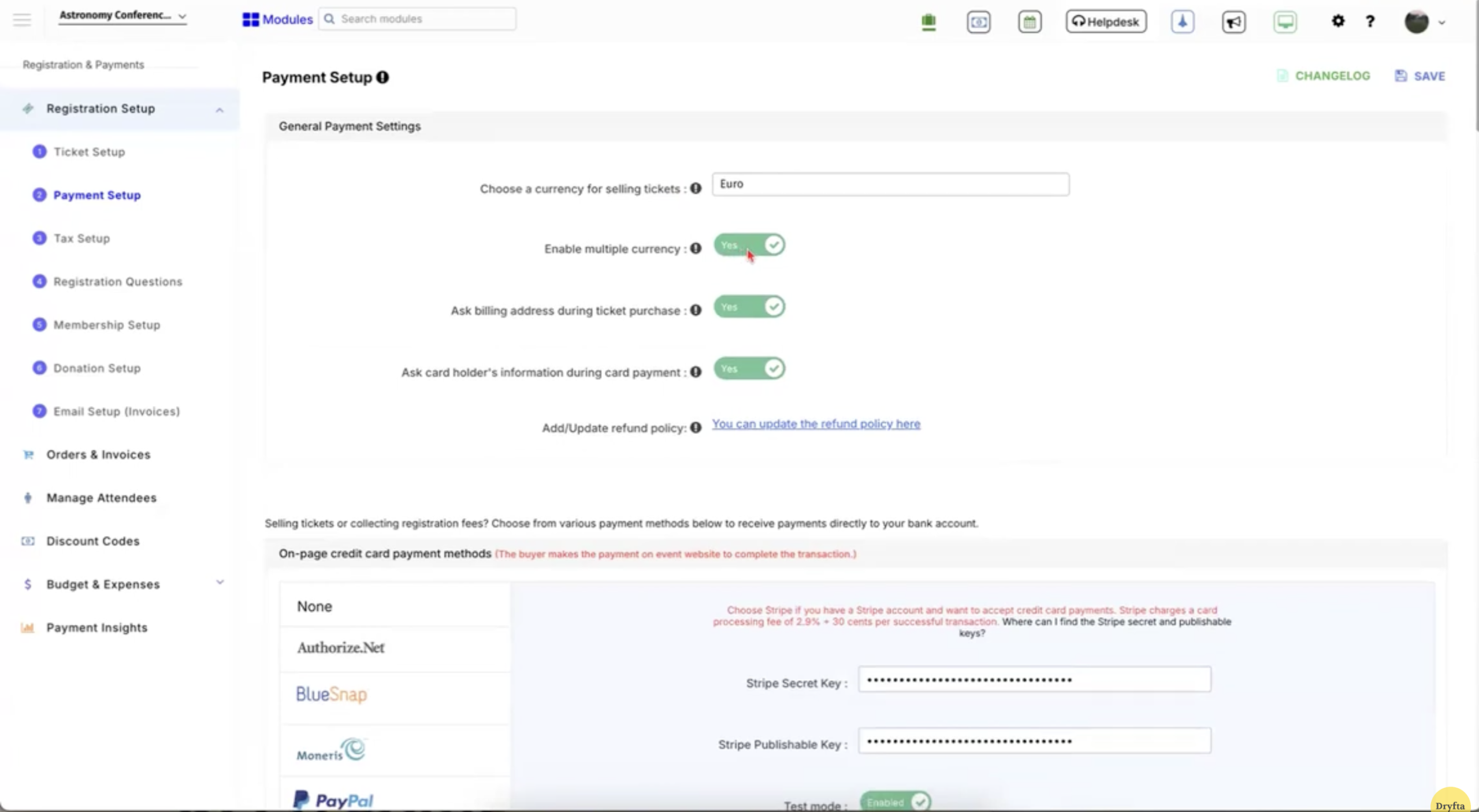 multi-currency support