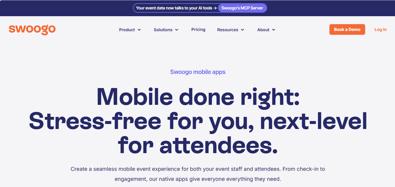 Swoogo mobile app
