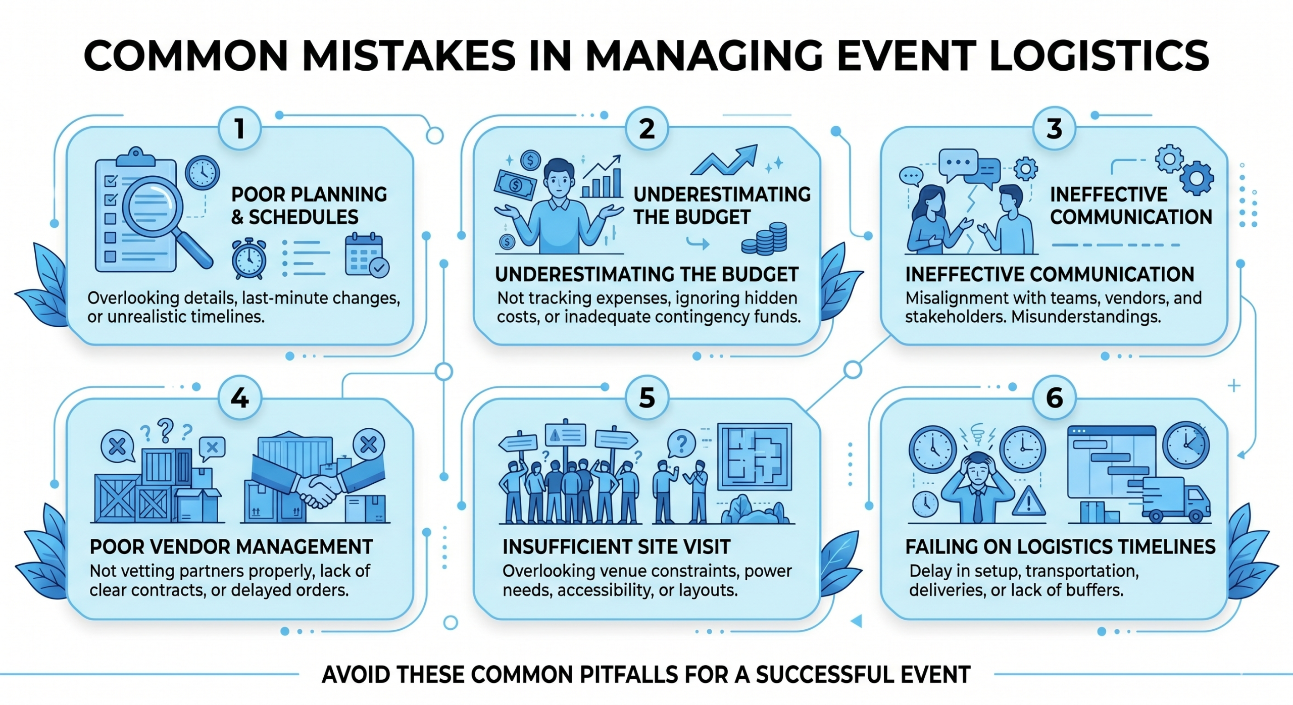 Event Logistics Mistakes