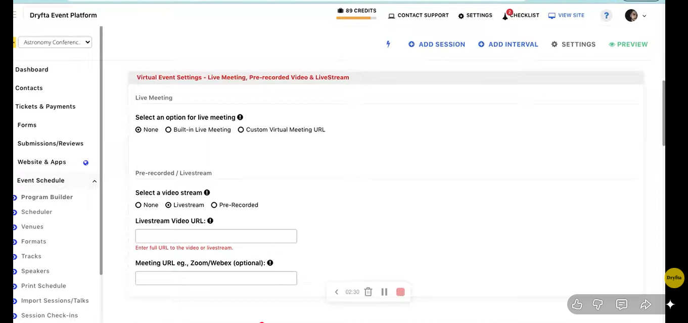 Dryfta Virtual Event Toolkit