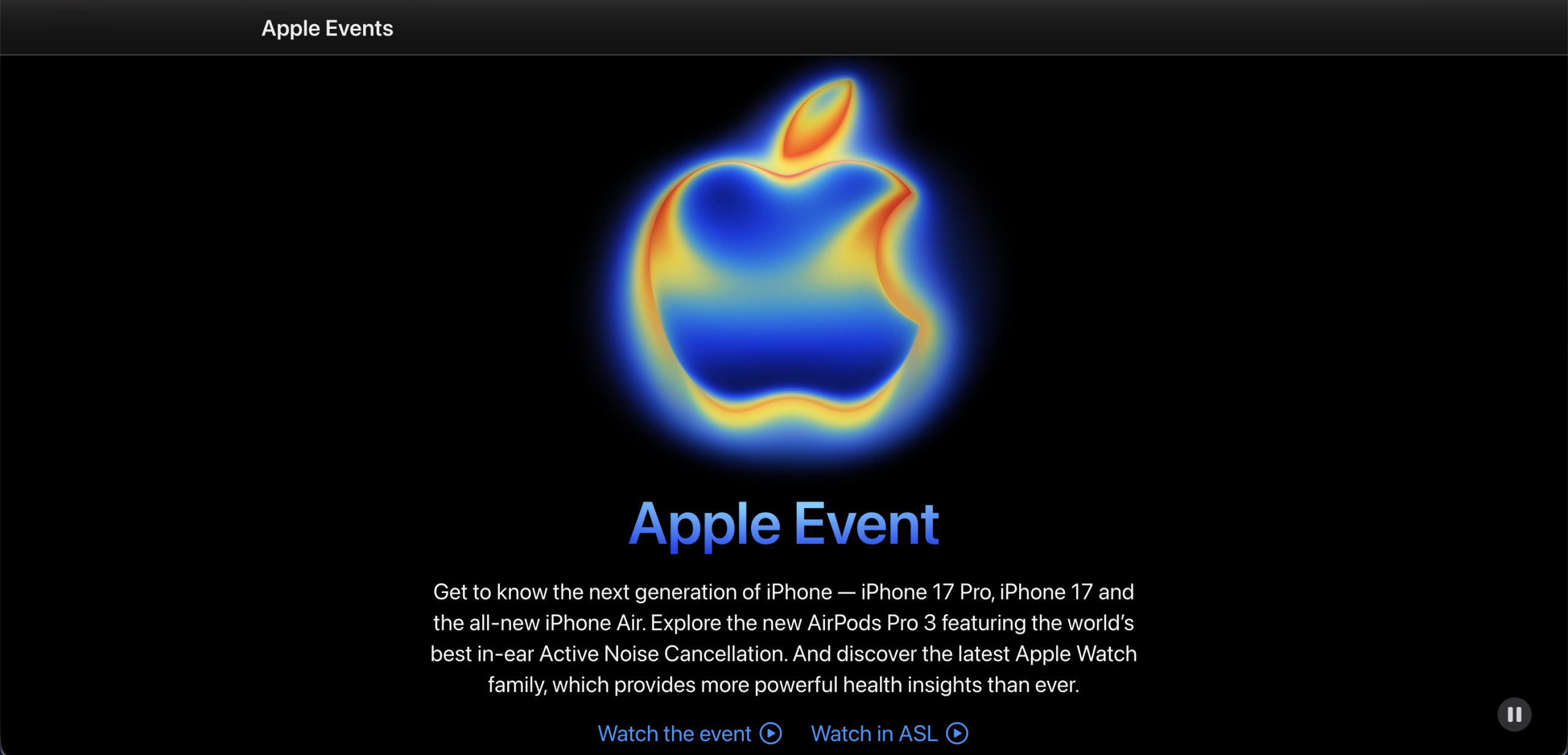 Apple Special Events  
