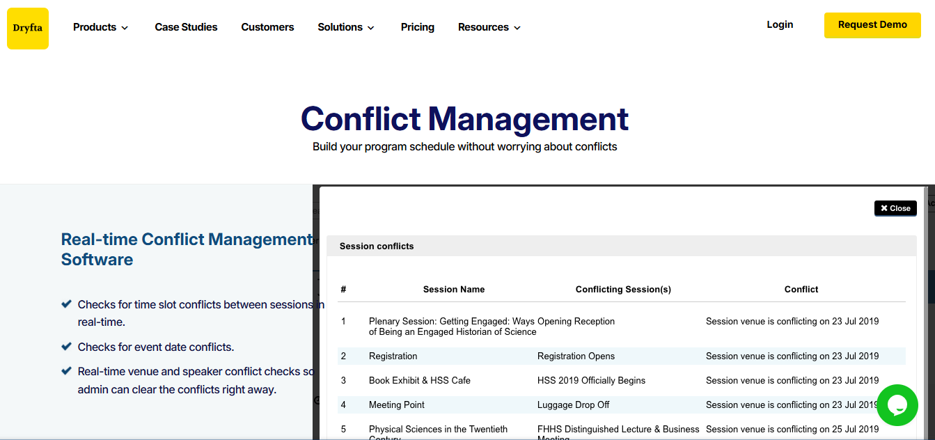 DRYFTA CONFLICT MANAGEMENT