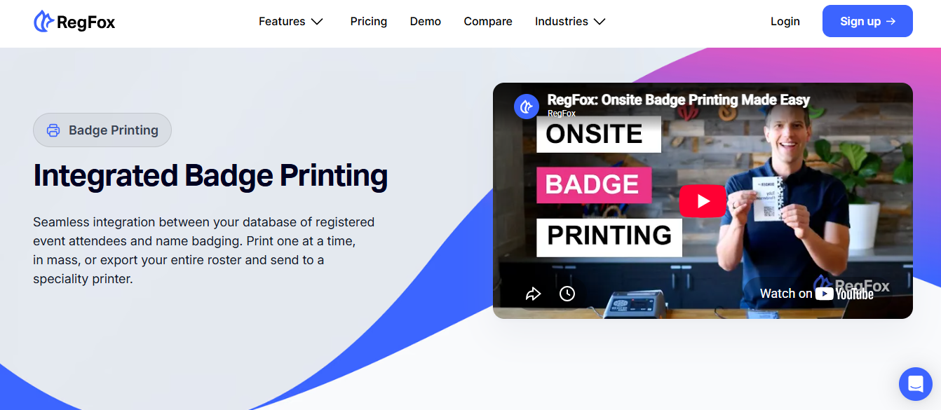 RegFox- CREATE BADGE