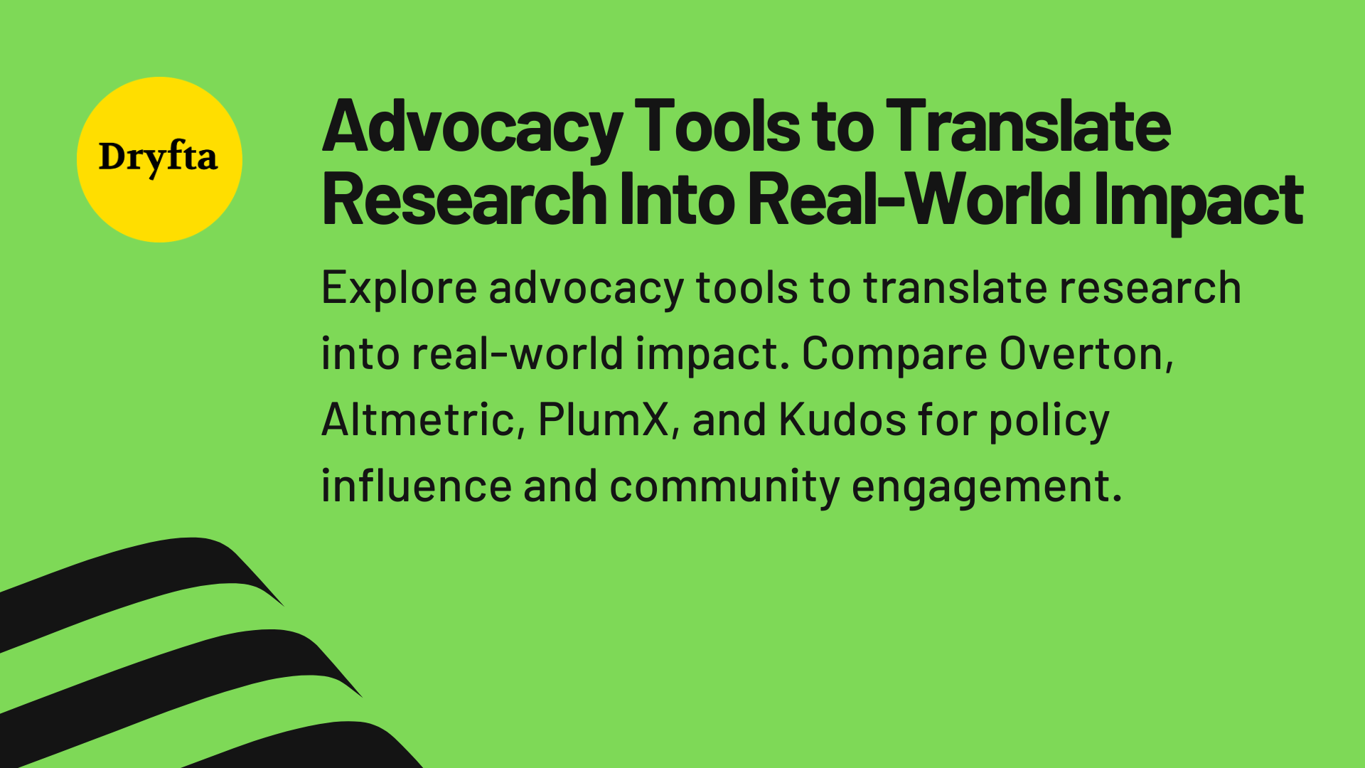 Advocacy Tools to Translate Research Into Real-World Impact