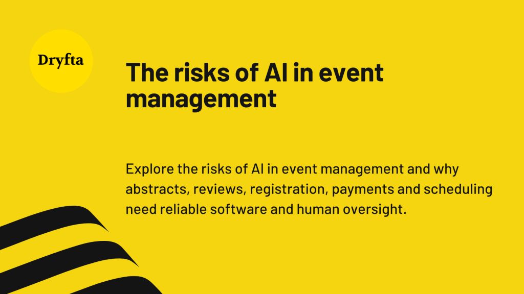 Risks of AI in event management and the need for human oversight