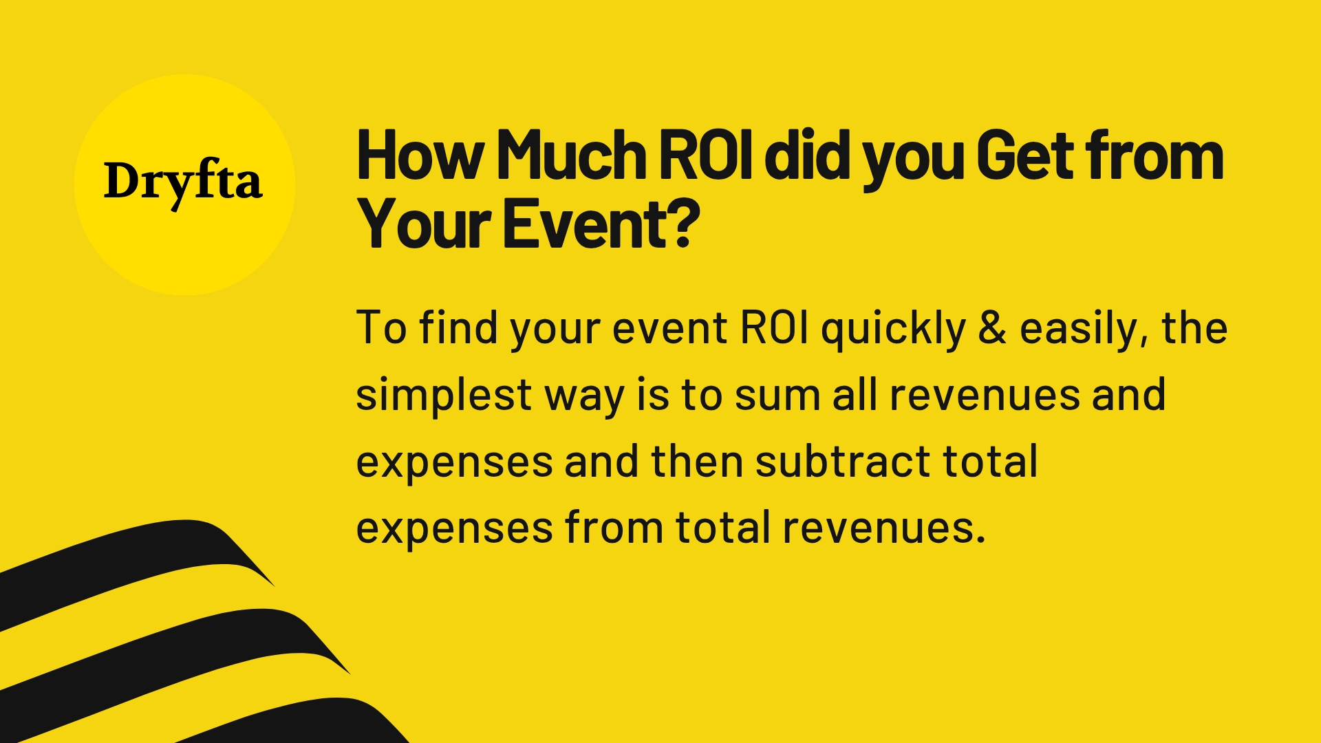 How Much ROI did you Get from Your Event?