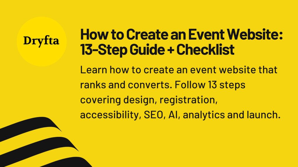 How to Create an Event Website: 13-Step Guide + Checklist