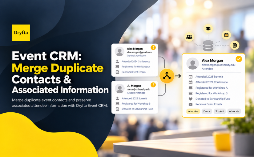 How to Merge Duplicate Contacts in Dryfta Event CRM