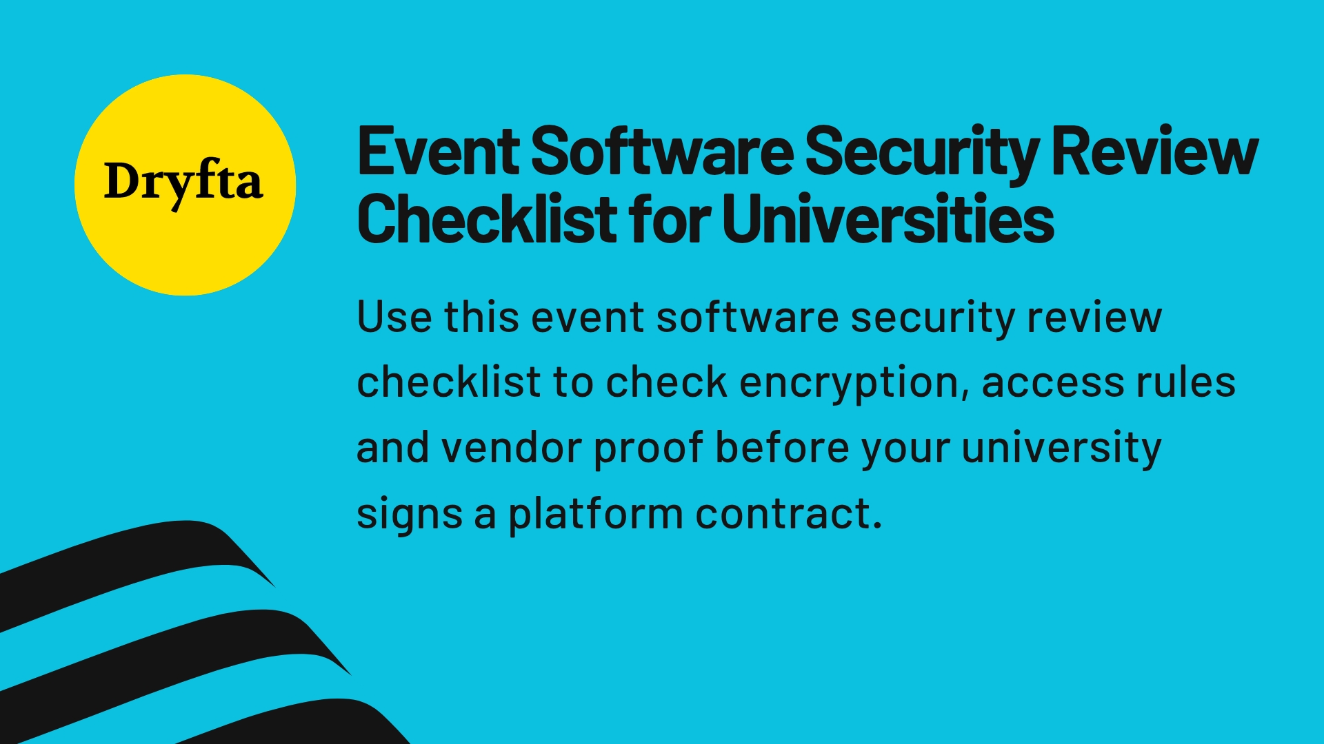 Event Software Security Review Checklist for Universities