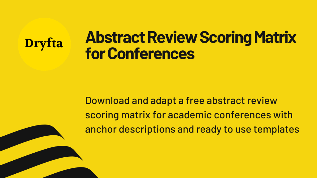 Abstract Review Scoring Matrix Template for Academic Conferences